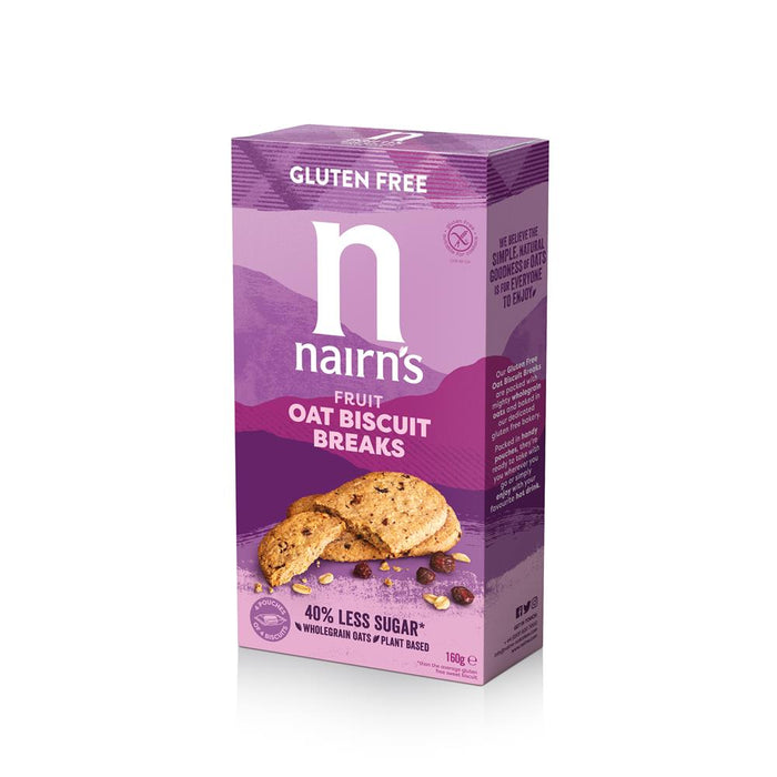 Nairns Gluten Free Oat & Fruit Biscuit Breaks 160g