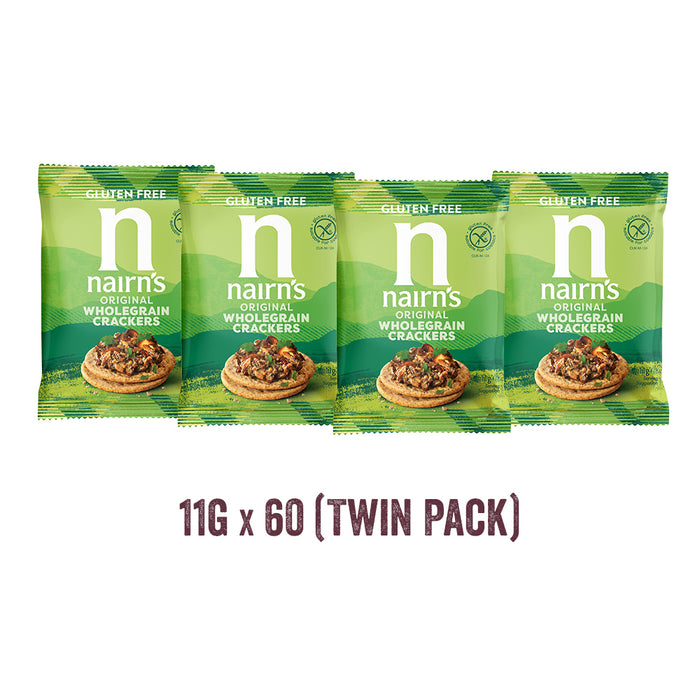 Nairns GF Wholegrain Cracker Twin 60 x 11gpack