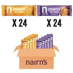 Nairns Gluten Free Crunchy Oat Bars Mixed 48 x 40g