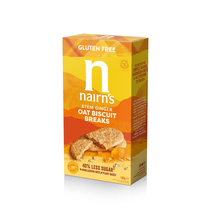 Nairns GF Biscuit Breaks Stem Ginger 160g