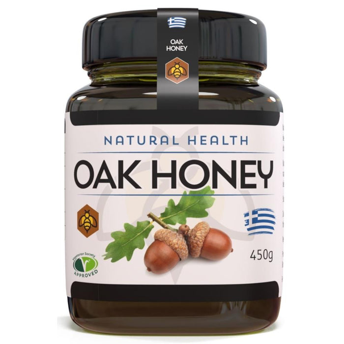 Natural Health Pure Raw Greek Oak Honey 450g