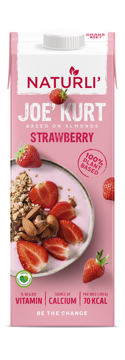 Naturli Ambient Joe Kurt Strawberry Yoghurt 1000ml