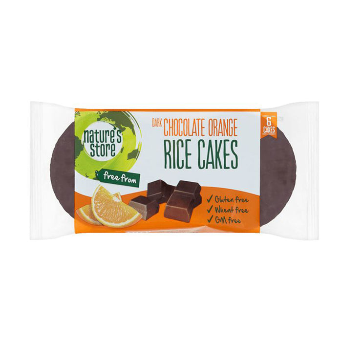 Natures Store Dark Choc Orange Rice Cake 100g
