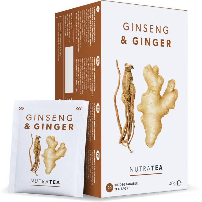 Nutratea Nutra Ginseng & Ginger Tea 20 Bags