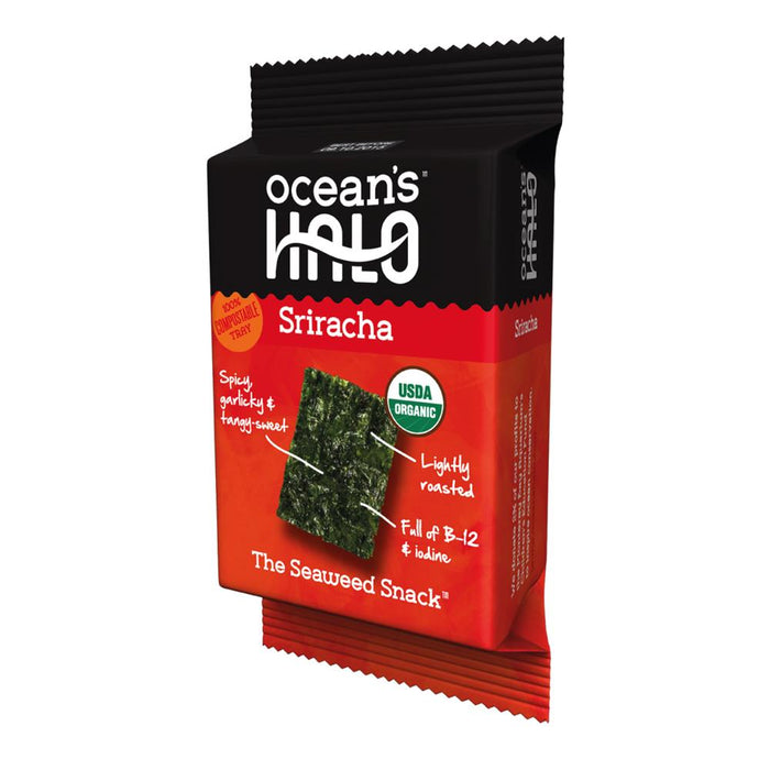 Ocean's Halo Sriracha Seaweed Snack 4g