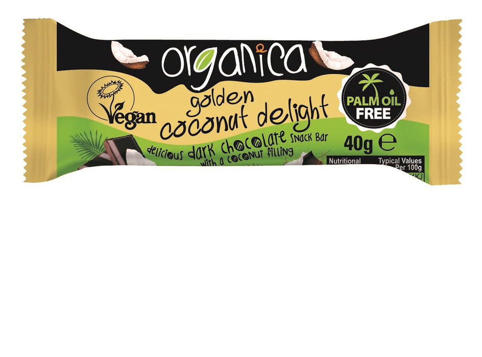 Organica Snack Bars - Golden Coconut 40g