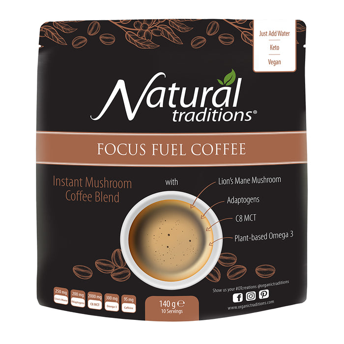 Organic Traditions Focus Fuel Coffee 140g