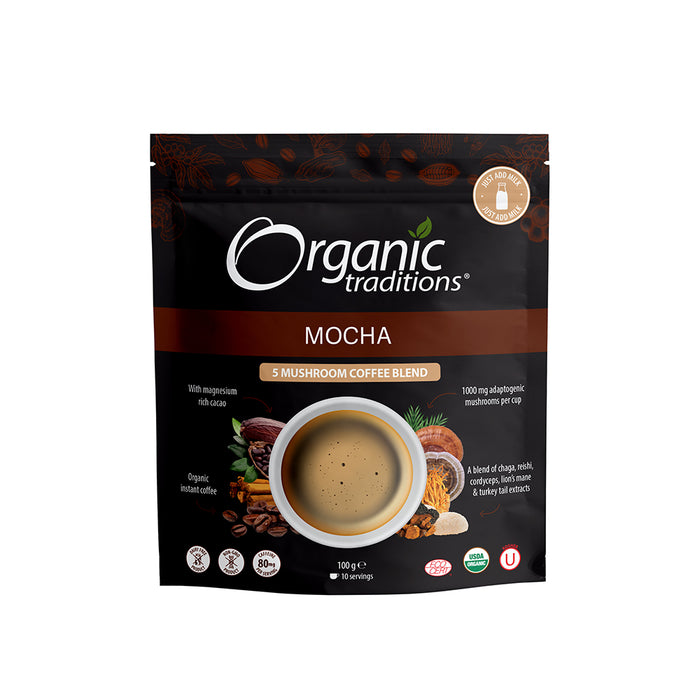 Organic Traditions Mocha Mushroom Coffee 100g