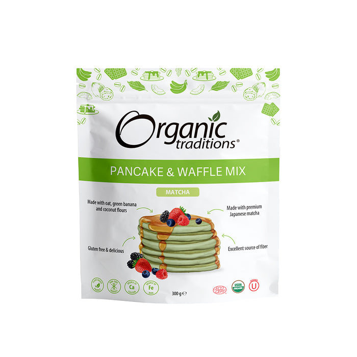 Organic Traditions Pancake & Waffle Mix -Matcha 300g