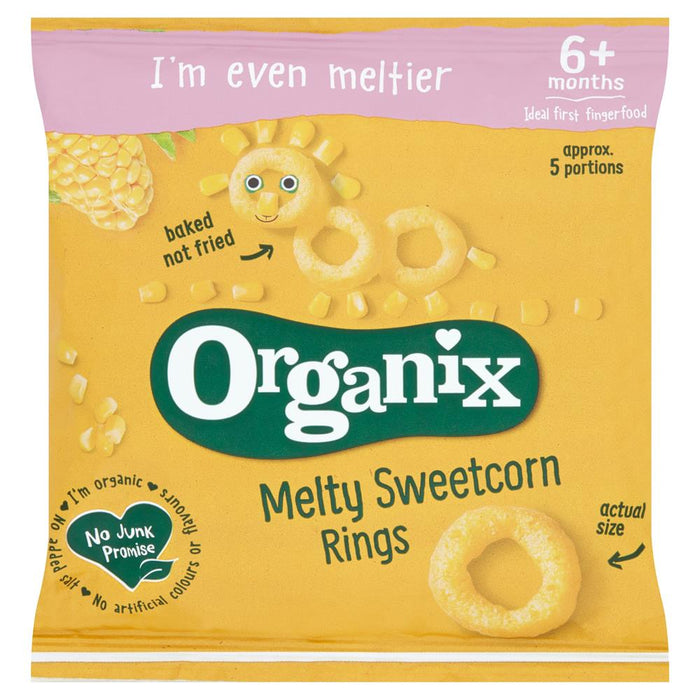Organix Melty Sweetcorn Rings 20g