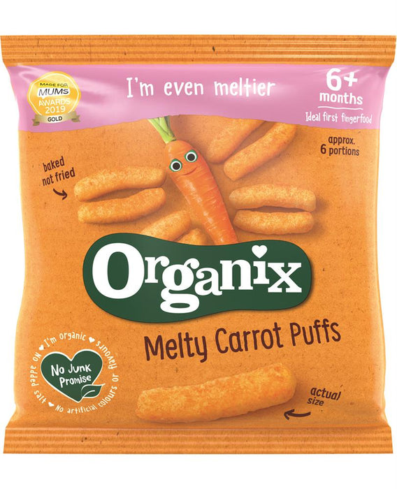 Organix Melty Carrot Puffs 20g