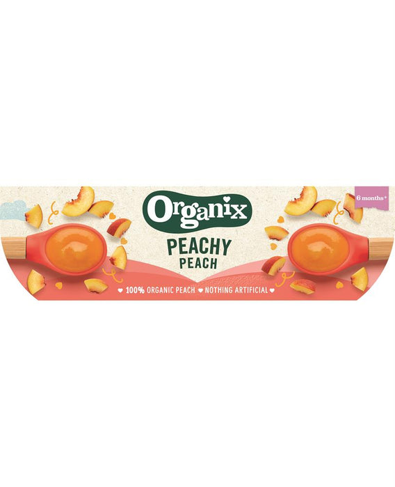 Organix Peachy Peach Puree 2 x 100g