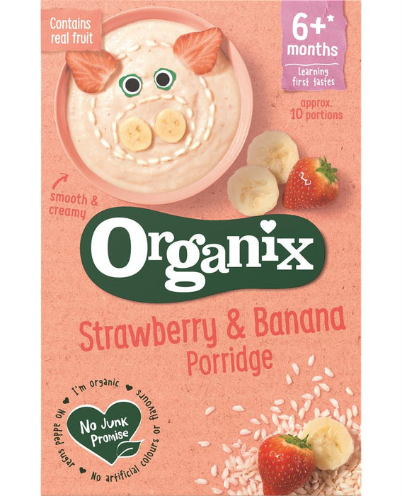 Organix Strawberry and Banana Porridge 120g