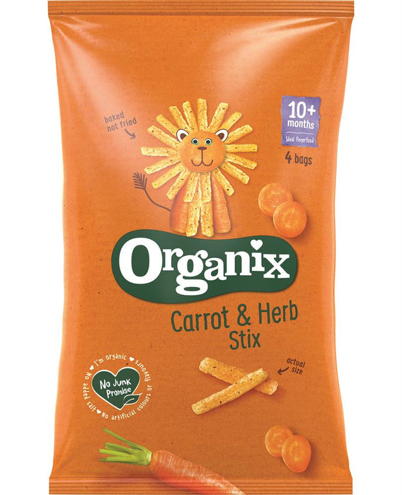 Organix Organix Carrot Stix Multipack 4 x 15g