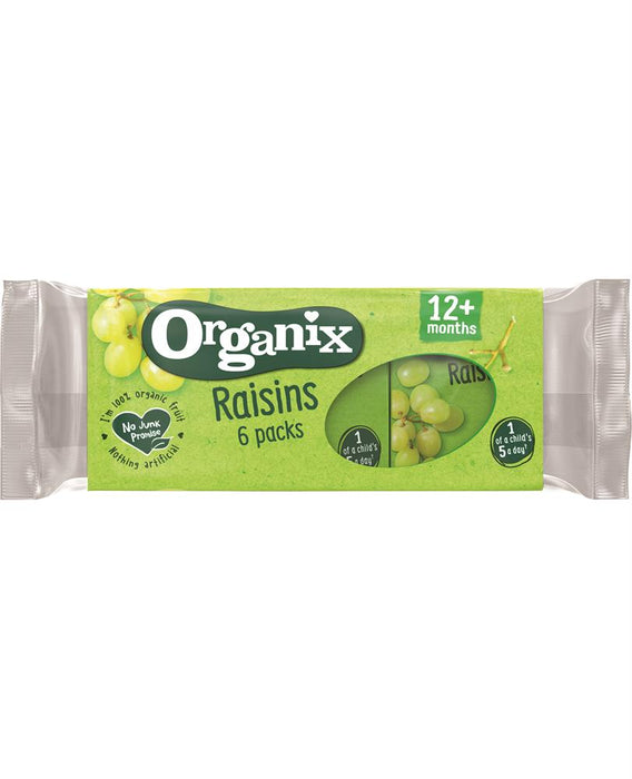 Organix Mini Organic Raisin 6 pack 6 x 14g