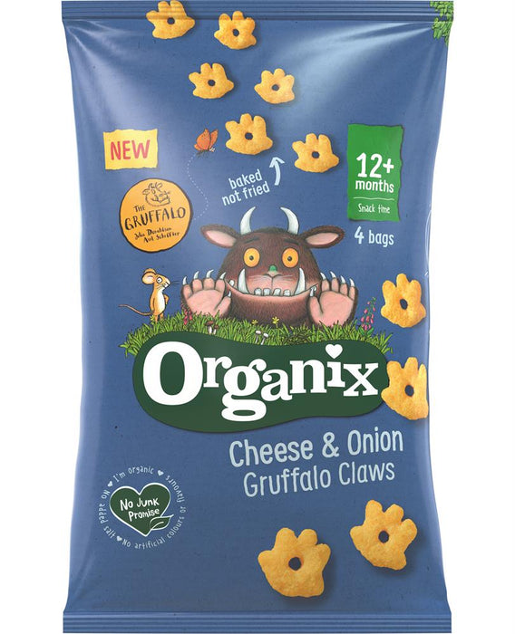 Organix Cheese & Onion Gruffalo Claws 4 x 15g