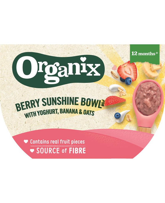 Organix Berry Bowl with Yog Bana & Oat 120g