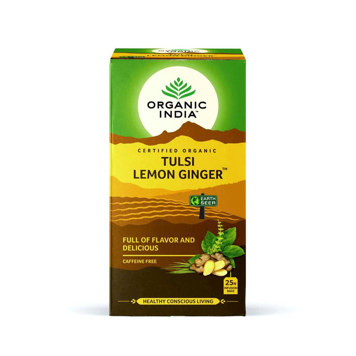 Organic India Org Tulsi Lemon Ginger 25bag