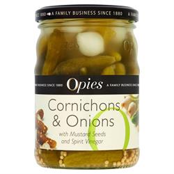 Opies Cornichons and Onions 350g