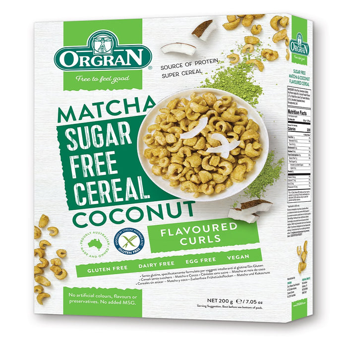 Orgran Matcha & Coconut Cereal 200g