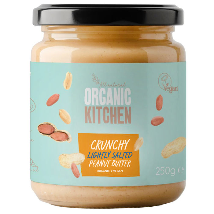 Organic Kitchen Org Peanut Butter Crunchy Salt 250g