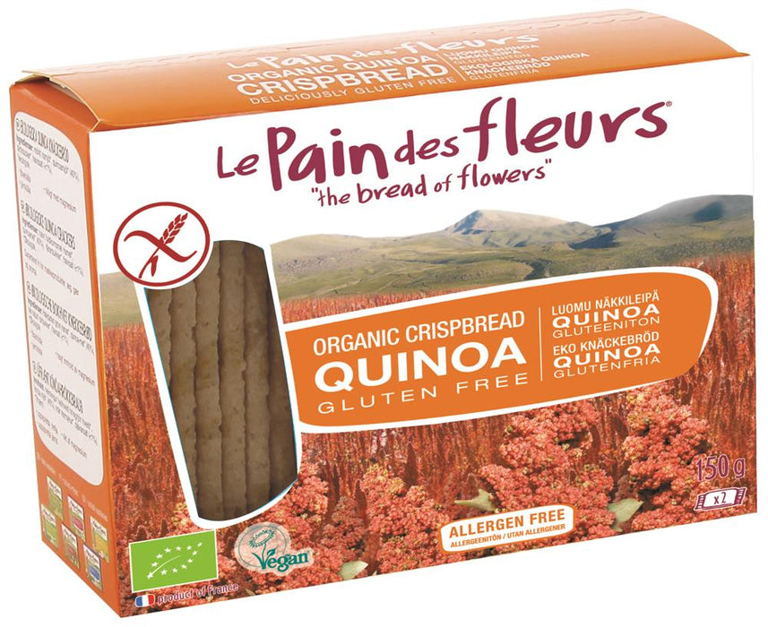 Le Pain des Fleurs Org Quinoa GF Crispbread 150g