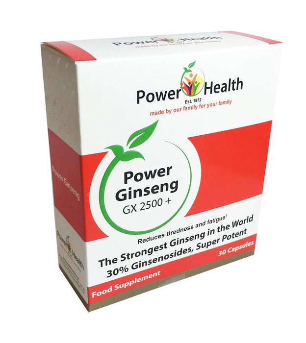 Power Health Power Ginseng Gx2500 30 Capsules