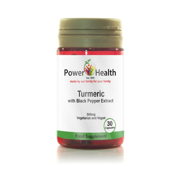 Power Health Turmeric 500mg & Black Pepper 30 Capsules