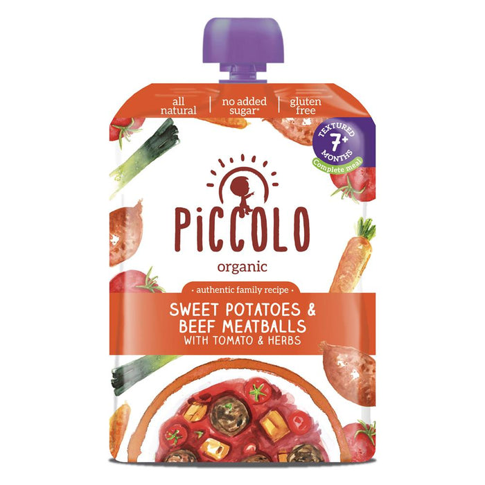 Piccolo Sweet Potato & Beef Meatballs 130g