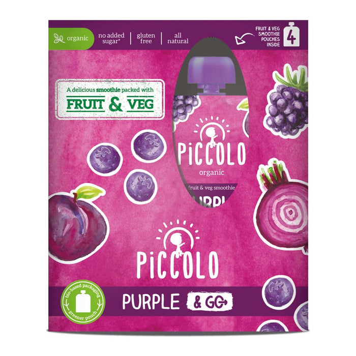 Piccolo Organic Purple & Go 4 x 90g