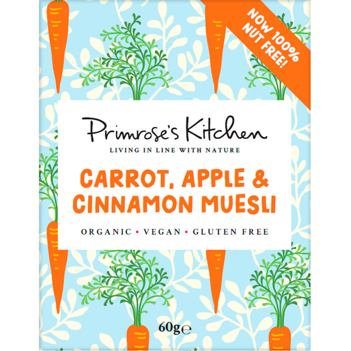 Primroses Kitchen Organic Carrot & Apple Muesli 60g