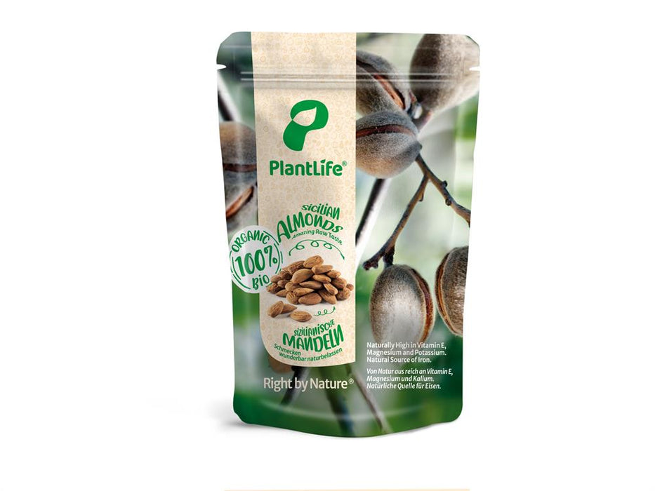PlantLife Organic Sicilian Almonds 325g