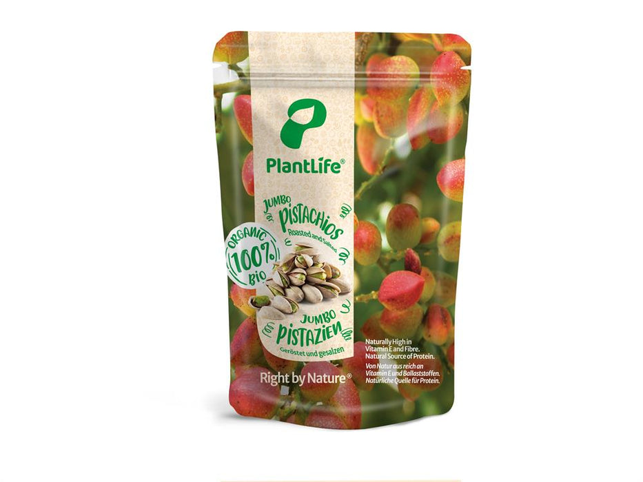 PlantLife Organic Jumbo Pistachios 265g