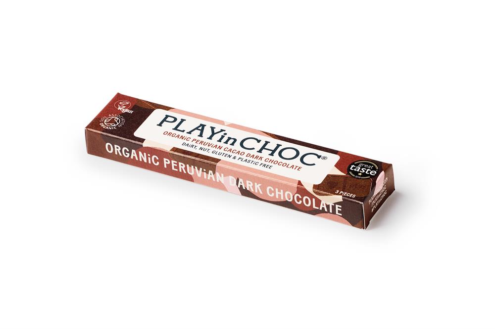 PLAYin CHOC JustChoc Dark Chocolate 30g