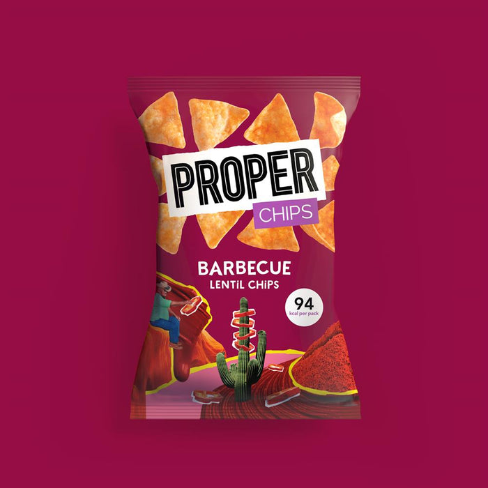 Properchips Barbeque Lentil Chips 20g