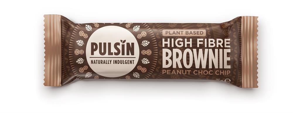 Pulsin Peanut Choc High Fibre Brownie 35g