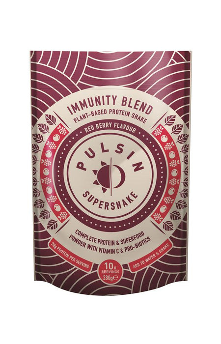 Pulsin Supershake Immunity Red Berry 280g