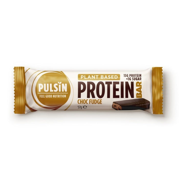 Pulsin Enrobed Protein bar-Choc fudge 57g