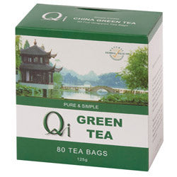 Qi Green Tea Pure & Simple 80 Bags