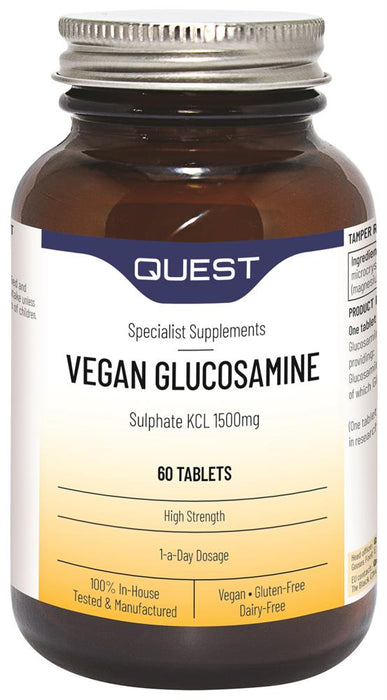 Quest Vegan Glucosamine 1500mg 60 Tablets