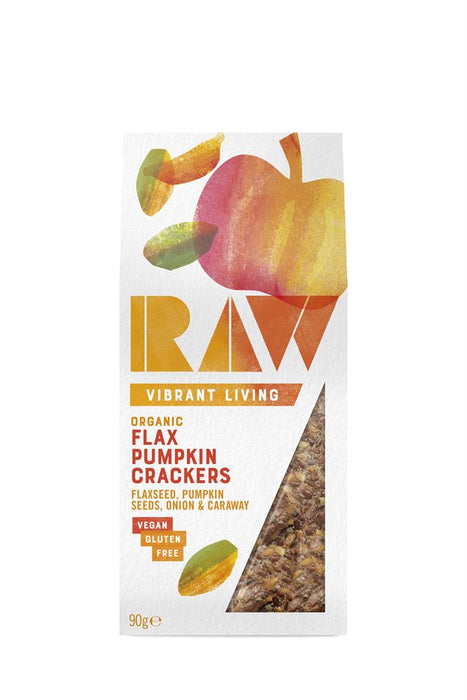 Raw Health Org Flax Pumpkin Crackers 90g