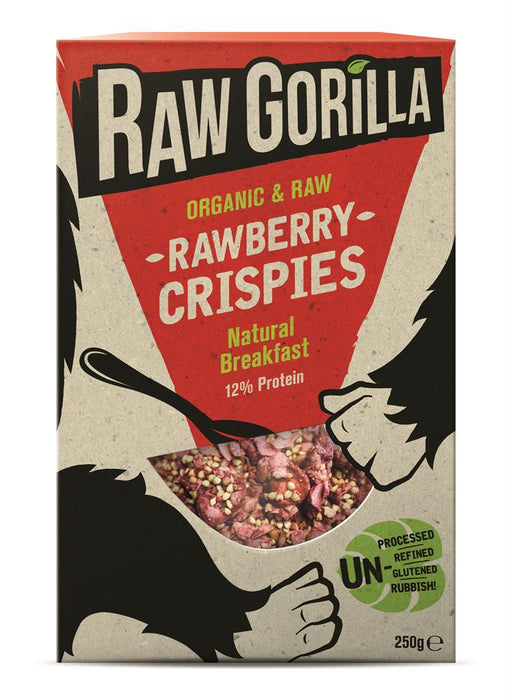 Raw Gorilla Rawberry Crispies 250g
