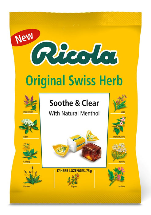 Ricola Soothe & Clear Original Herb 75g