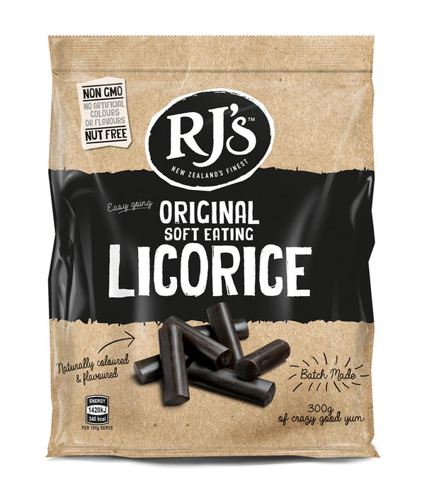 RJ Licorice Natural Soft Licorice 300g