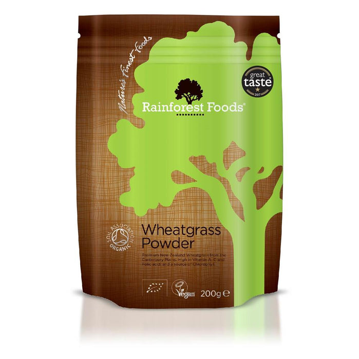 Rainforest Foods Organic NZ Wheatgrass Powder 200g
