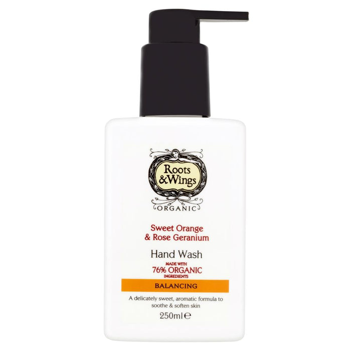 Roots and Wings Orange & Rose Hand Wash 250ml