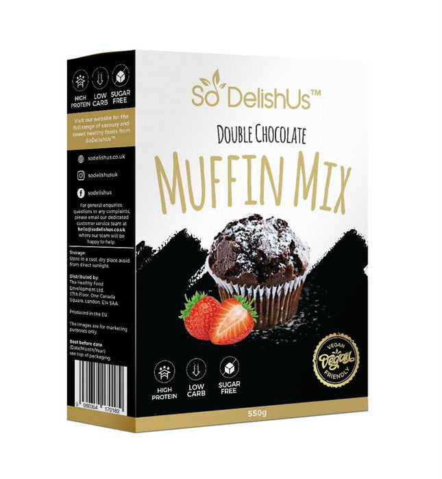 SoDelishUs Double Chocolate Muffin Mix 1 box