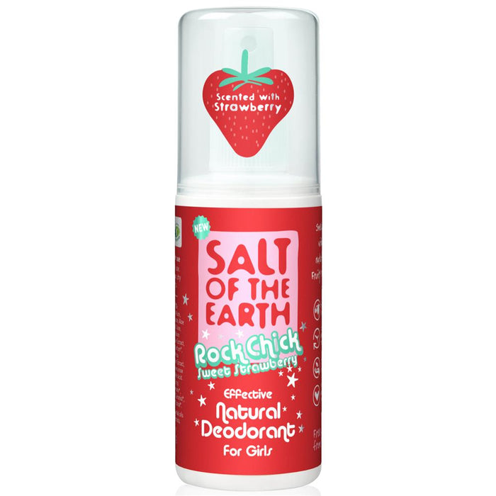 Salt Of the Earth Rock Chick Sweet Strawberry Deodorant 100ml