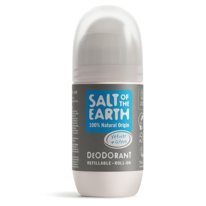 Salt Of the Earth Vetiver & Citrus Refillable Roll On 75ml
