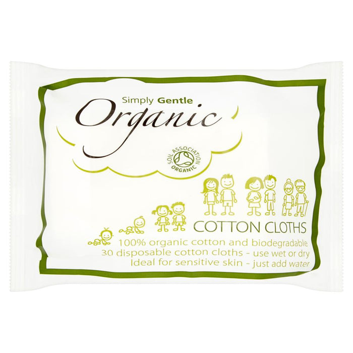 Simply Gentle Cotton Cloths 30wipes